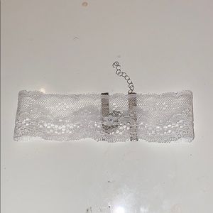 White Lace Choker